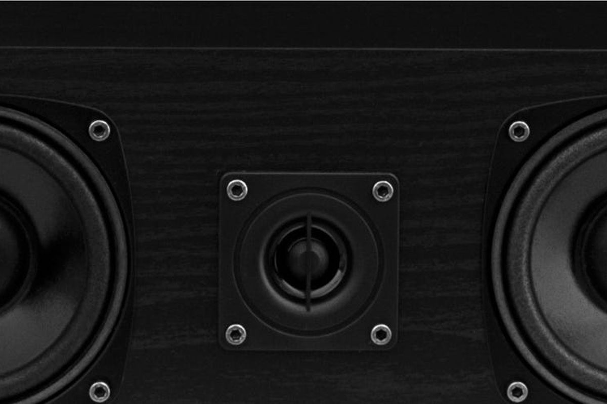 Fluance SXC-BK High Definition Two-way Center Channel Speaker for