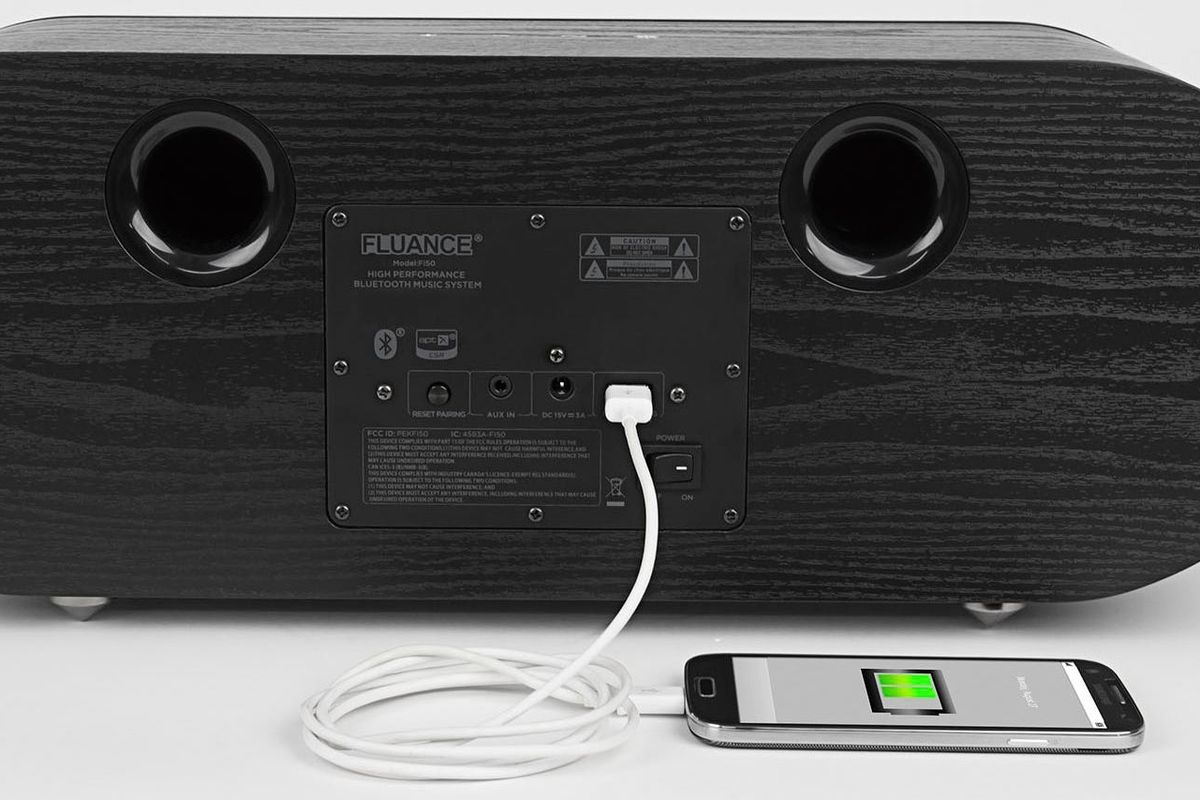 Fi50 Wireless Bluetooth Wood Speaker System (Bamboo)