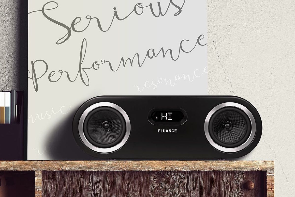 Fi50 Wireless Bluetooth Wood Speaker System (Bamboo)
