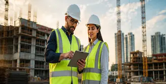 Dos profesionales analizan en obra tendencias de construcción aprendidas en UPN