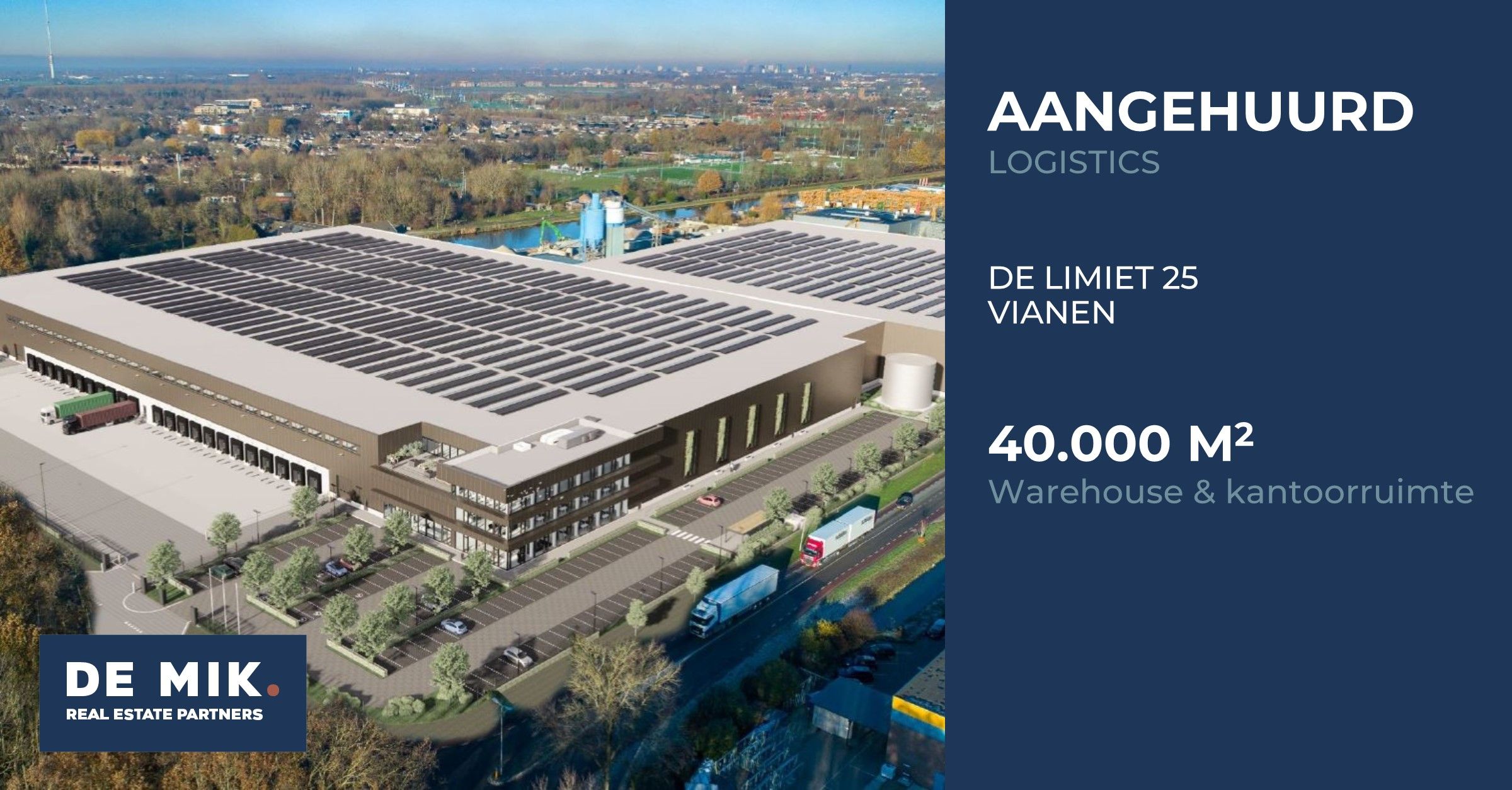 Stedin huurt logistiek centrum van ruim 40.000 m² in Vianen