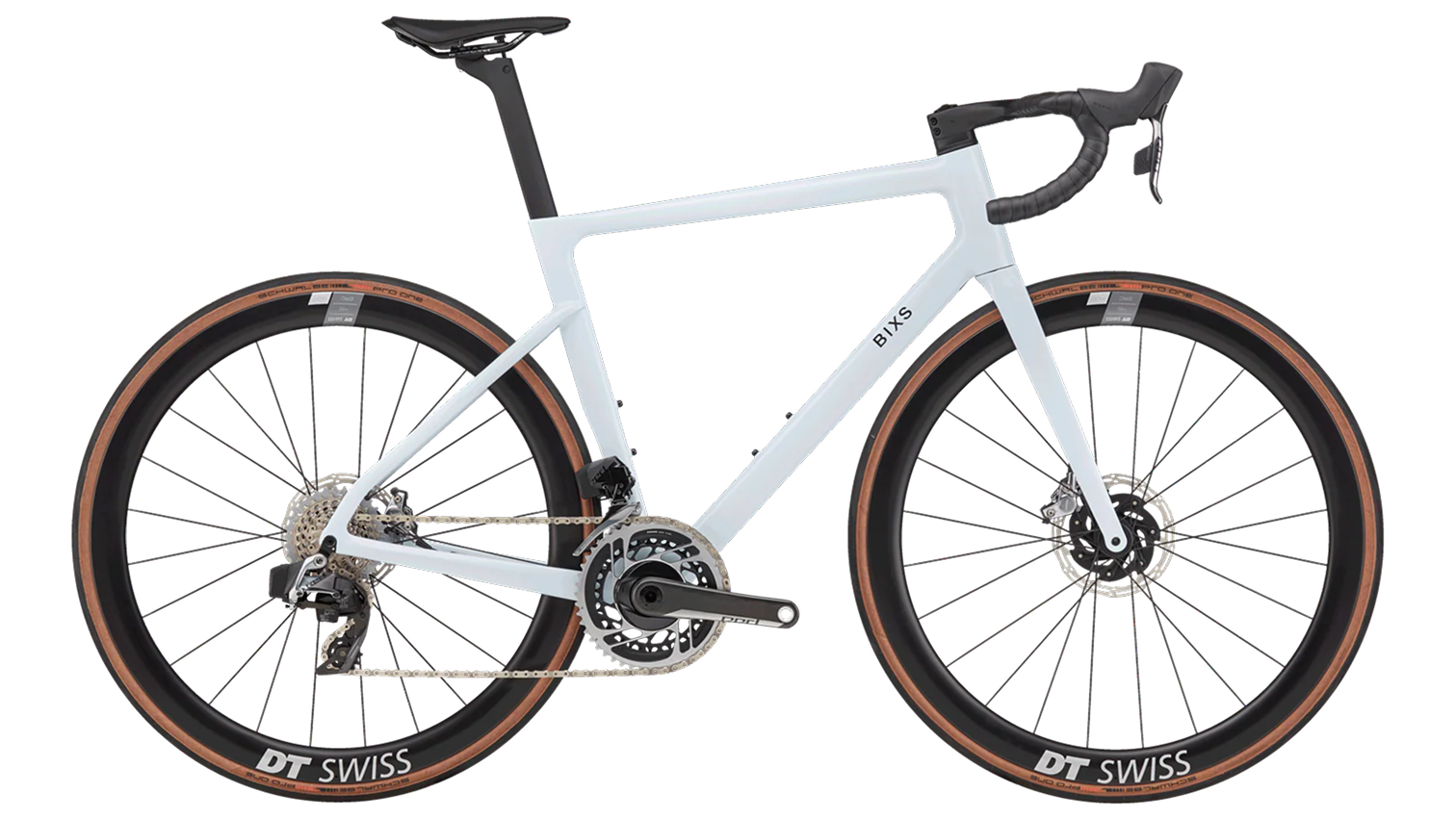 BIXS Gran Turismo X Rennrad in Seitenansicht auf weissem Hintergrund