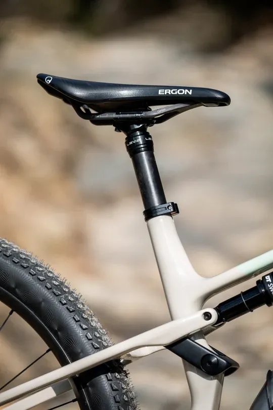 BIXS Pace Cross-Country-Bike, Detail der Ergon-Sattelstütze