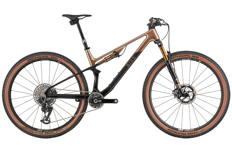 BIXS Pace LTD Fully-Mountainbike in Bronze-Schwarz, Seitenansicht Freisteller