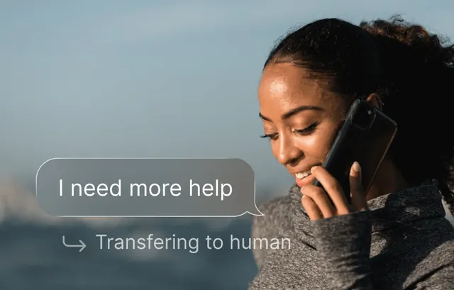 Clear routing between AI and people
