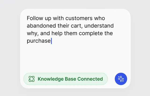 Create campaign in seconds