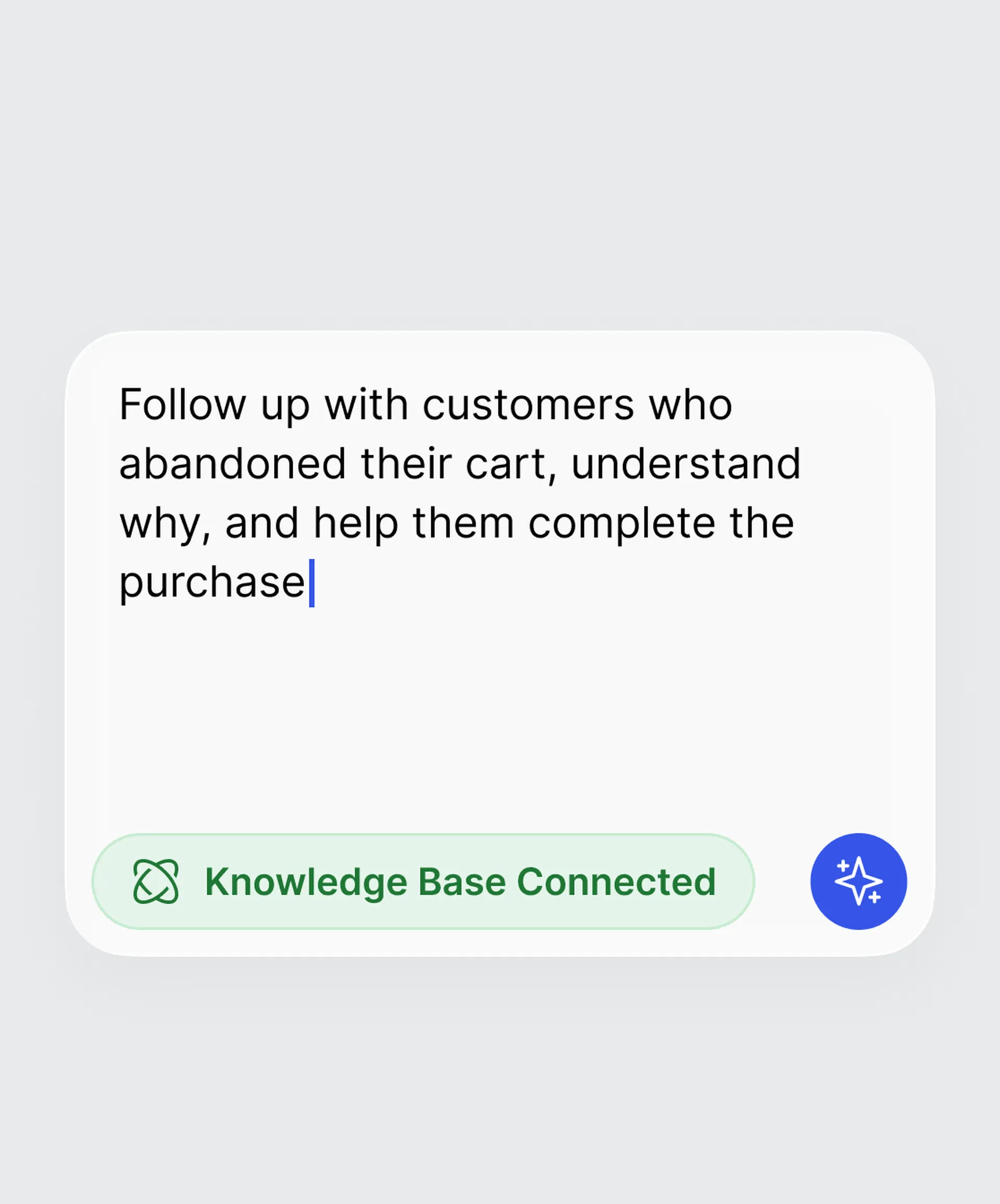 Create campaign in seconds