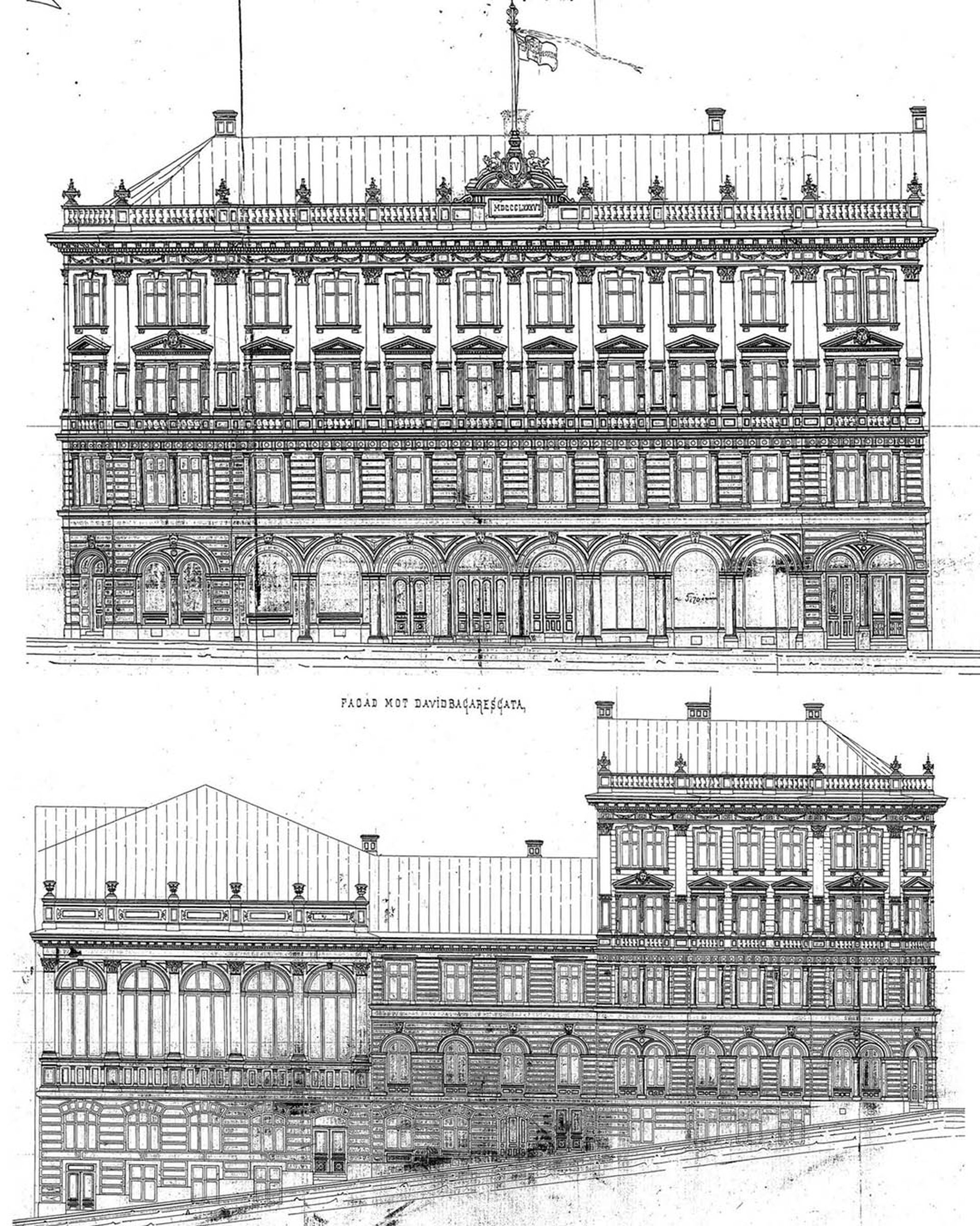 Fasad Nalen 1886 originalritning