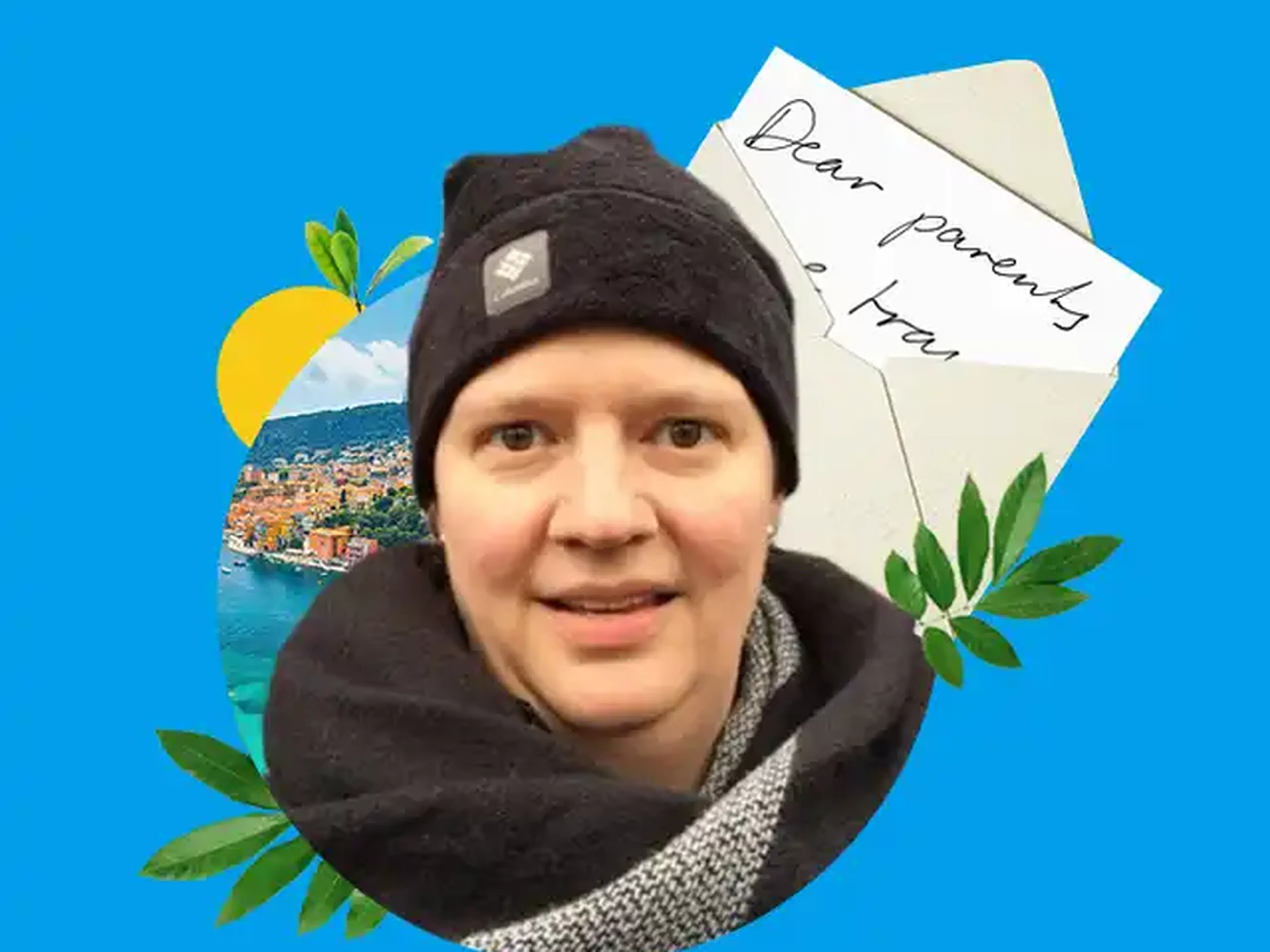 collage of a photo ofa group leader
