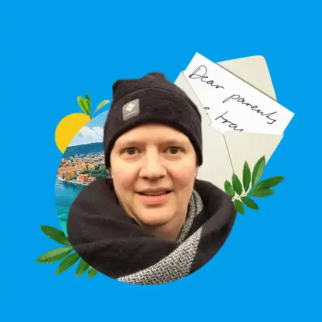 collage of a photo ofa group leader
