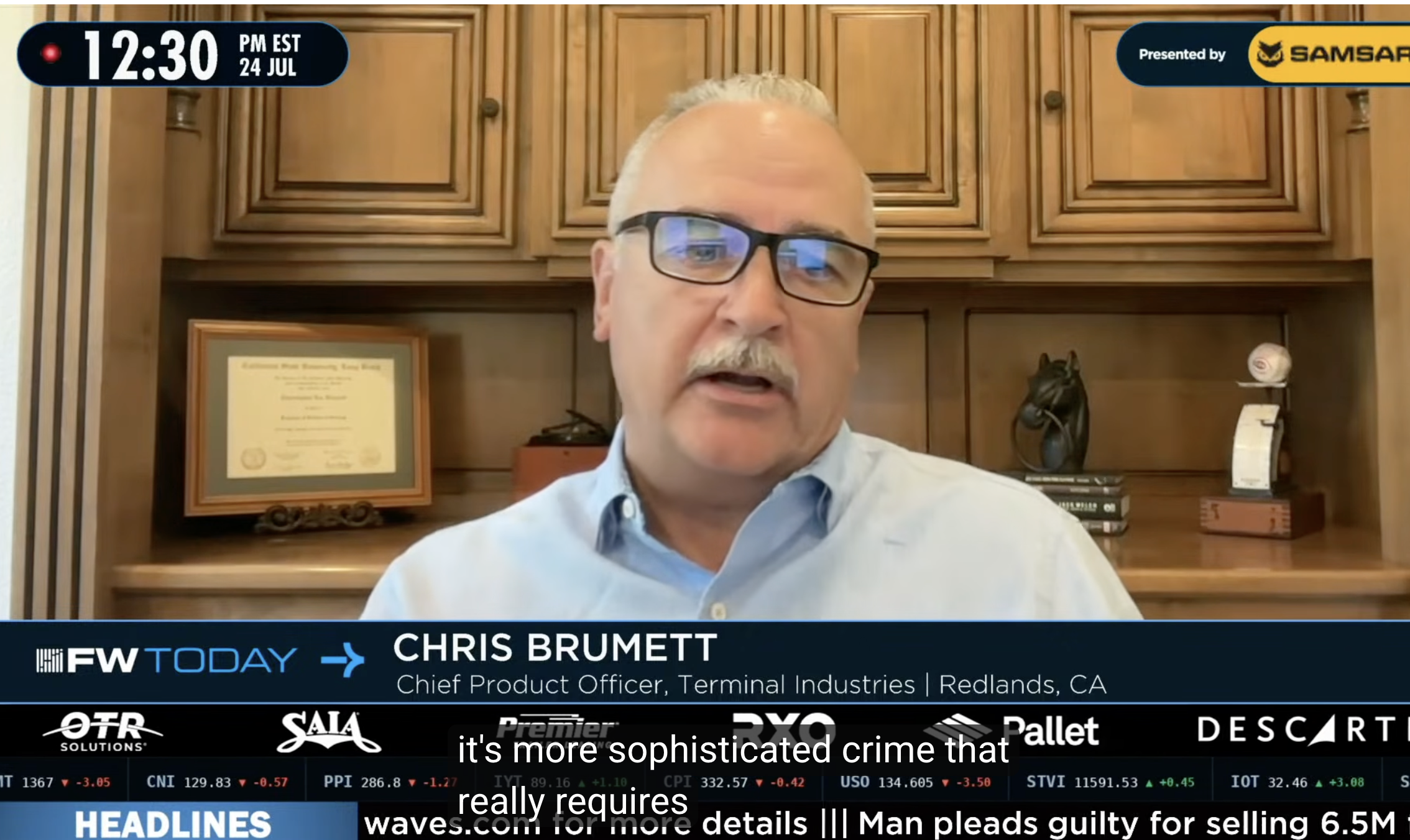 Chris Brumett on Freightwaves Today 7/24/2026