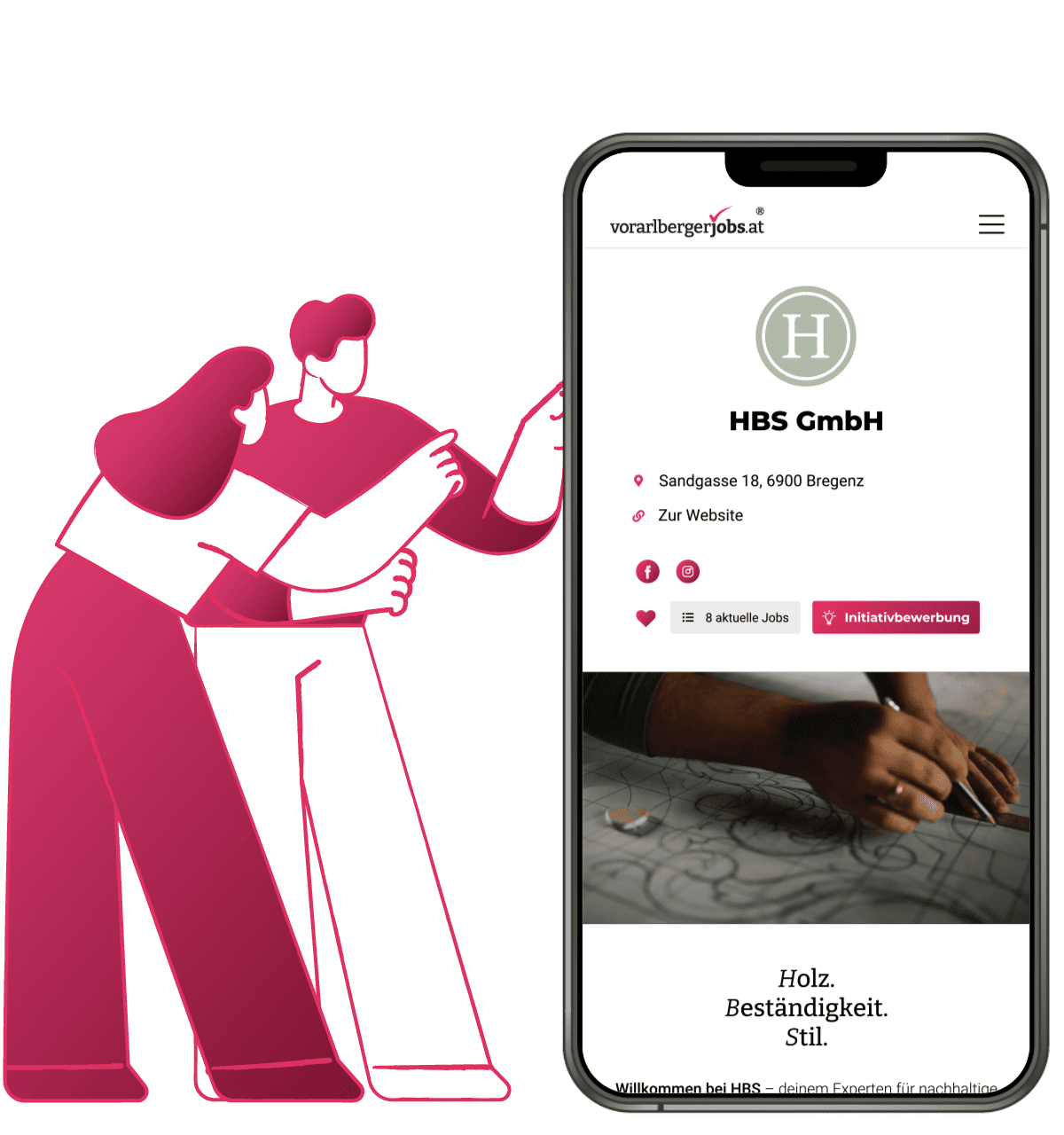 Arbeitgeberprofil auf vorarlbergerjobs.at