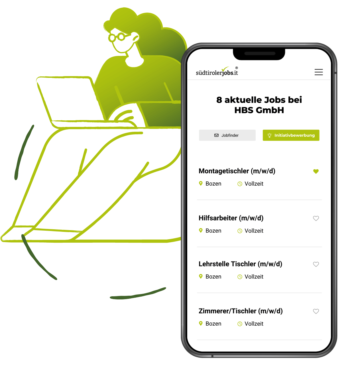 Stellenanzeigen Abgleich durch unseren JobMatcher