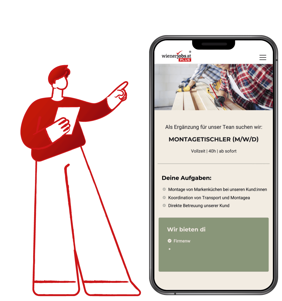 Stellenanzeigen im Corporate Design