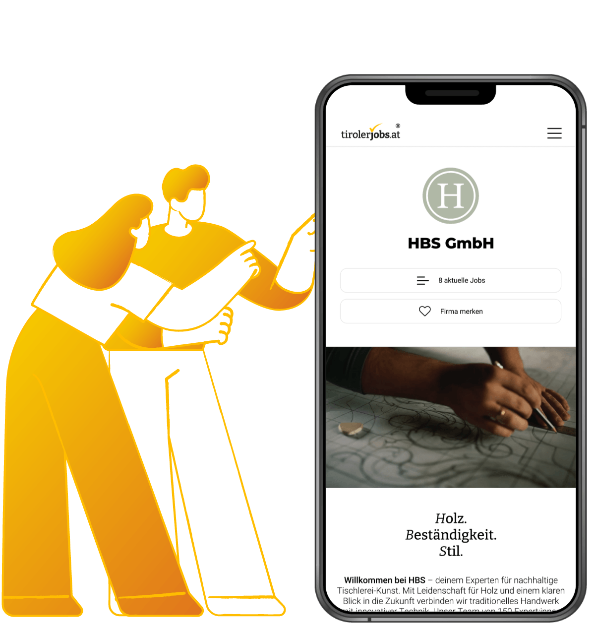 Arbeitgeberprofil auf tirolerjobs.at