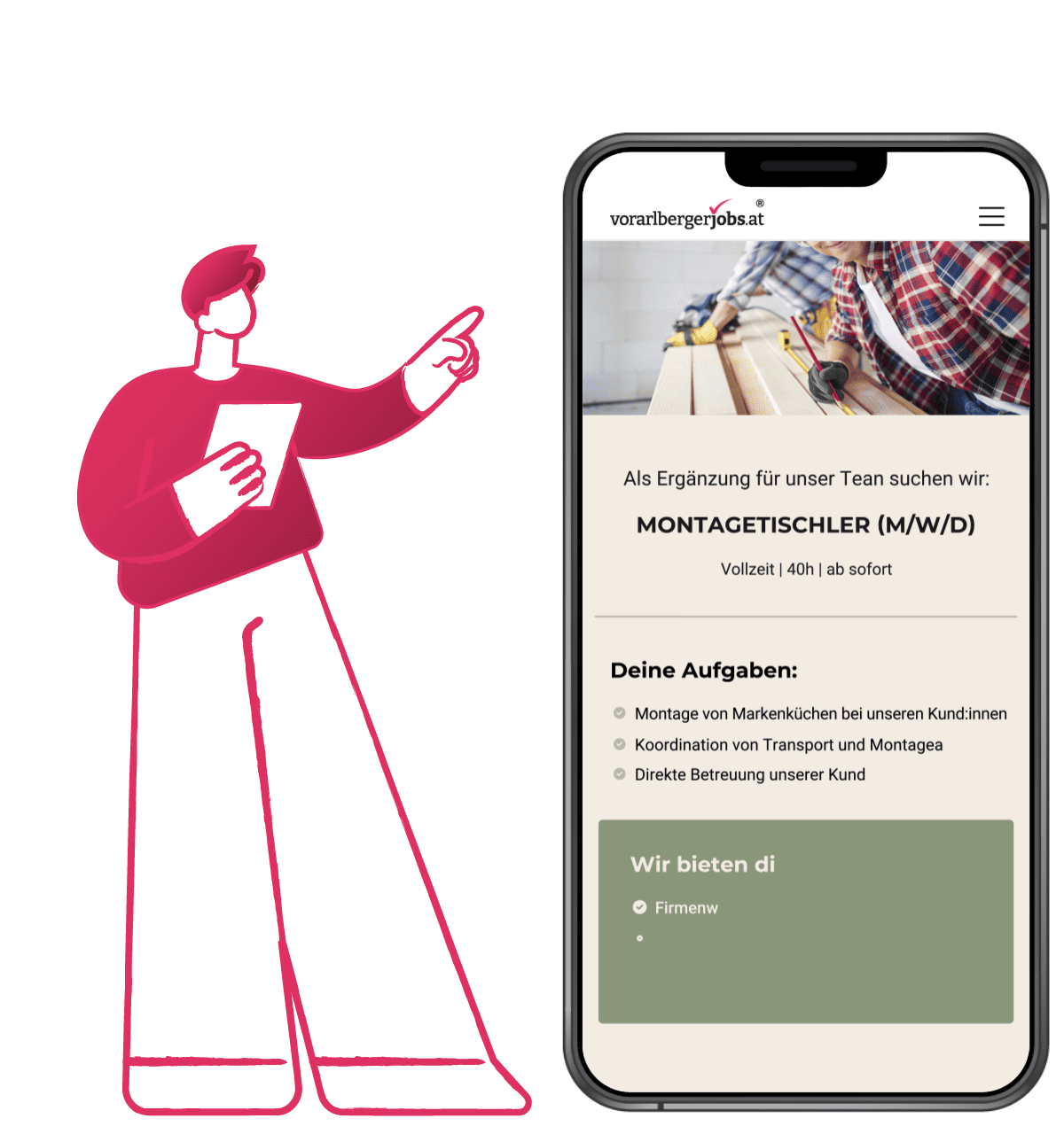 Stellenanzeigen im Corporate Design