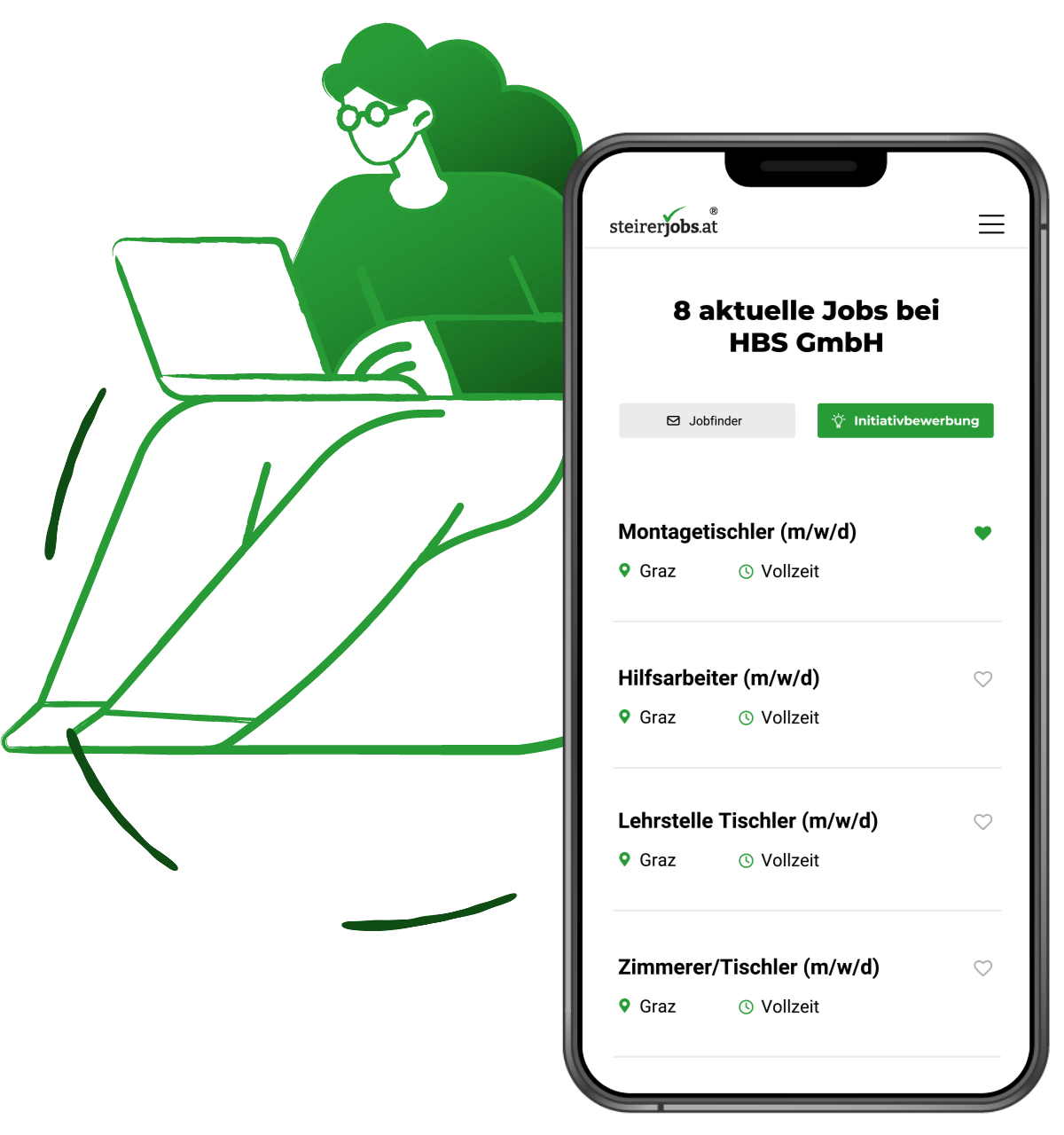 Stellenanzeigen Abgleich durch unseren JobMatcher