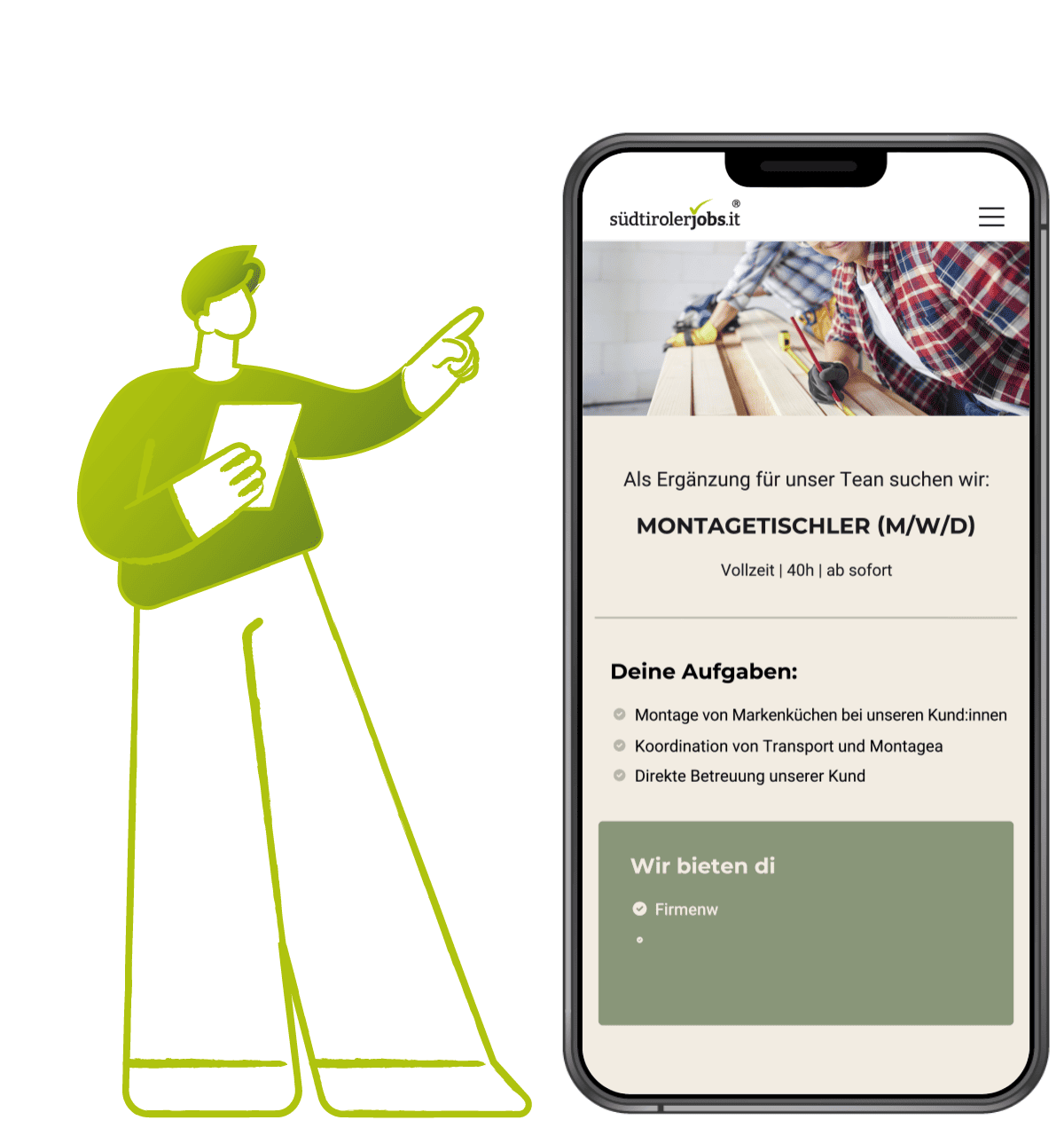 Stellenanzeigen im Corporate Design