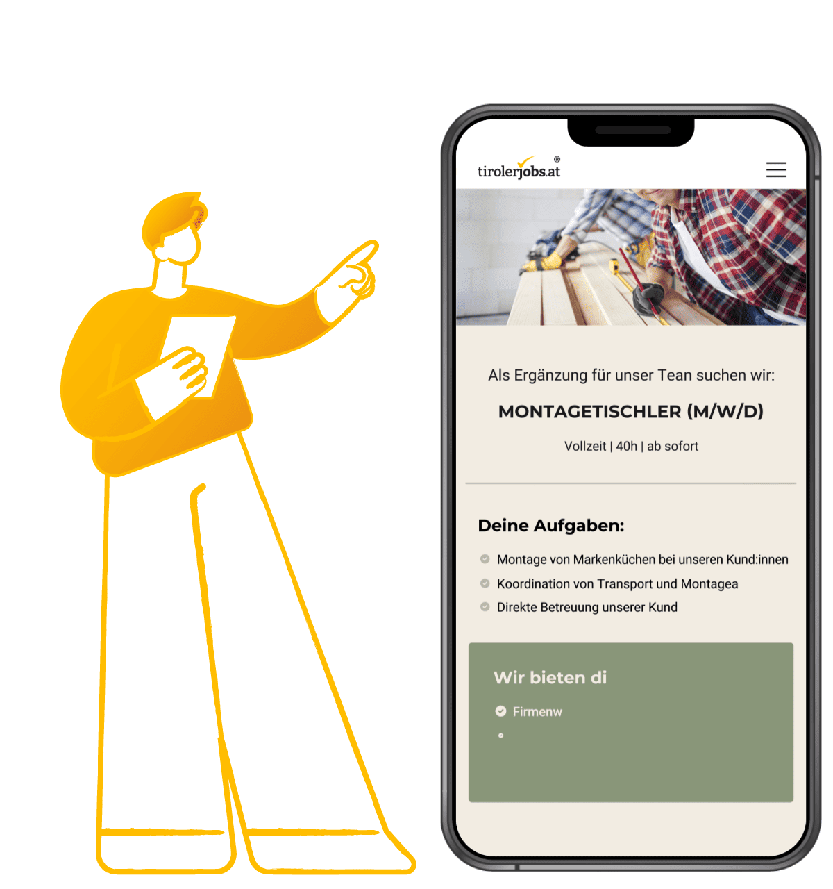 Stellenanzeigen im Corporate Design