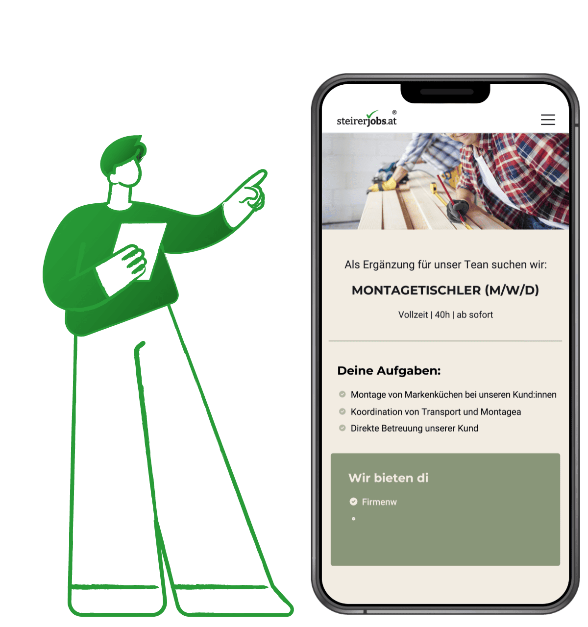 Stellenanzeigen im Corporate Design