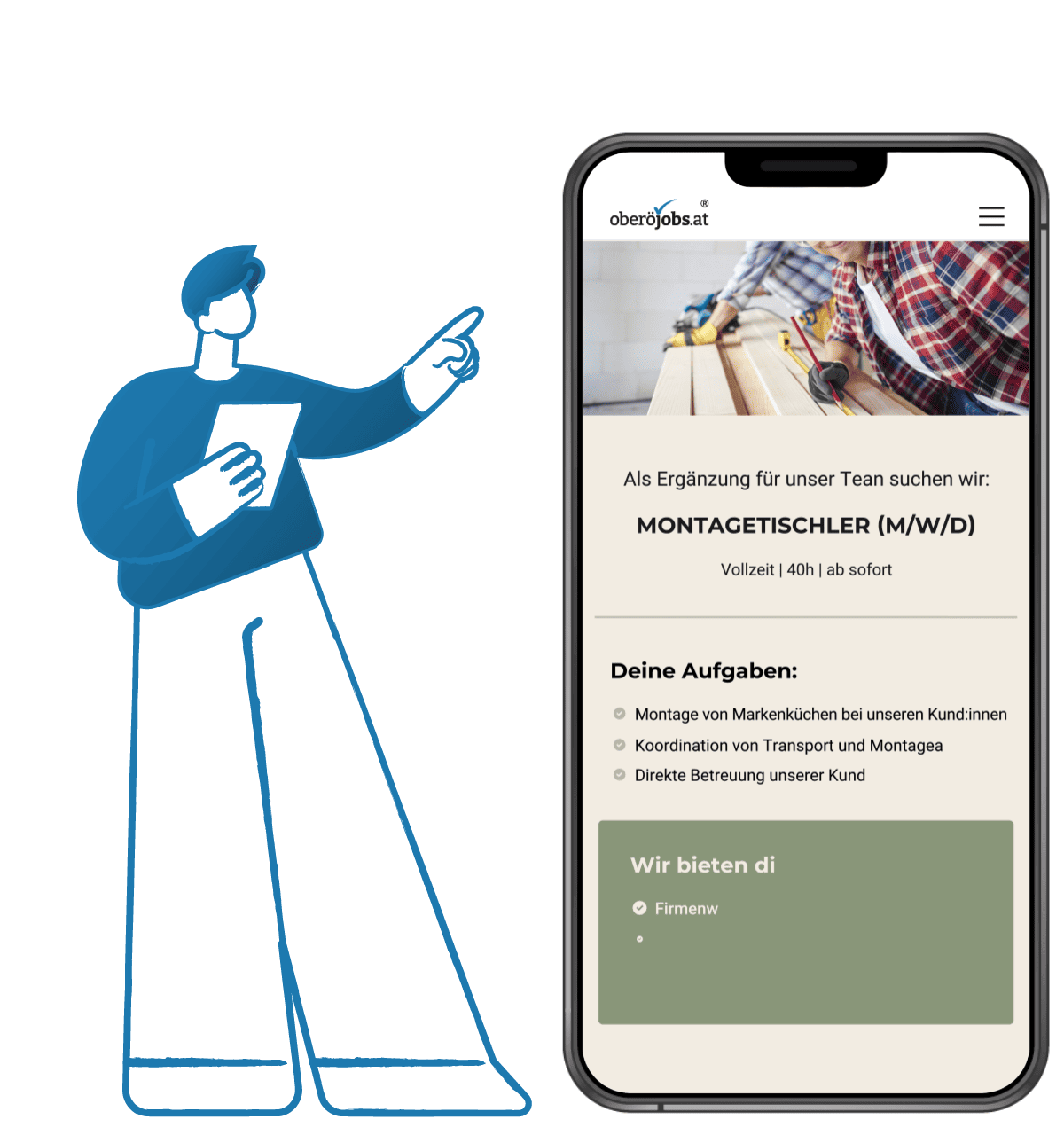 Stellenanzeigen im Corporate Design