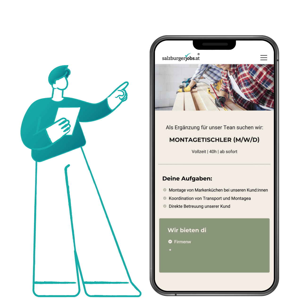 Stellenanzeigen im Corporate Design