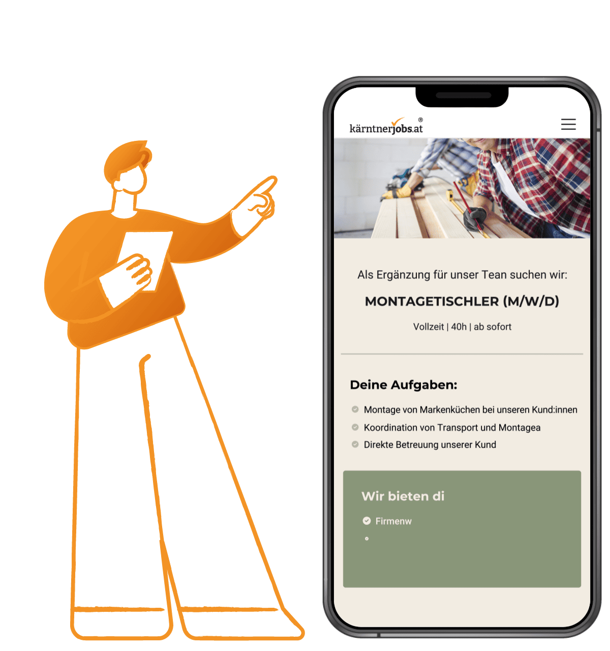 Stellenanzeigen im Corporate Design