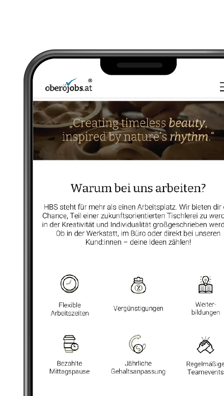 Arbeitgeberprofil auf oberöjobs.at