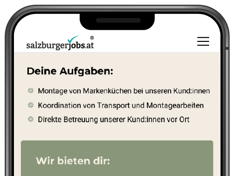 Stellenanzeige auf salzburgerjobs.at