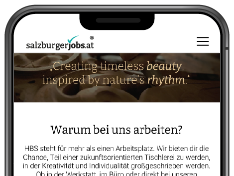 Arbeitgeberprofil auf salzburgerjobs.at