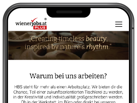 Arbeitgeberprofil auf wienerjobs.at