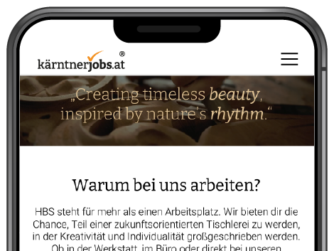 Arbeitgeberprofil auf kärntnerjobs.at