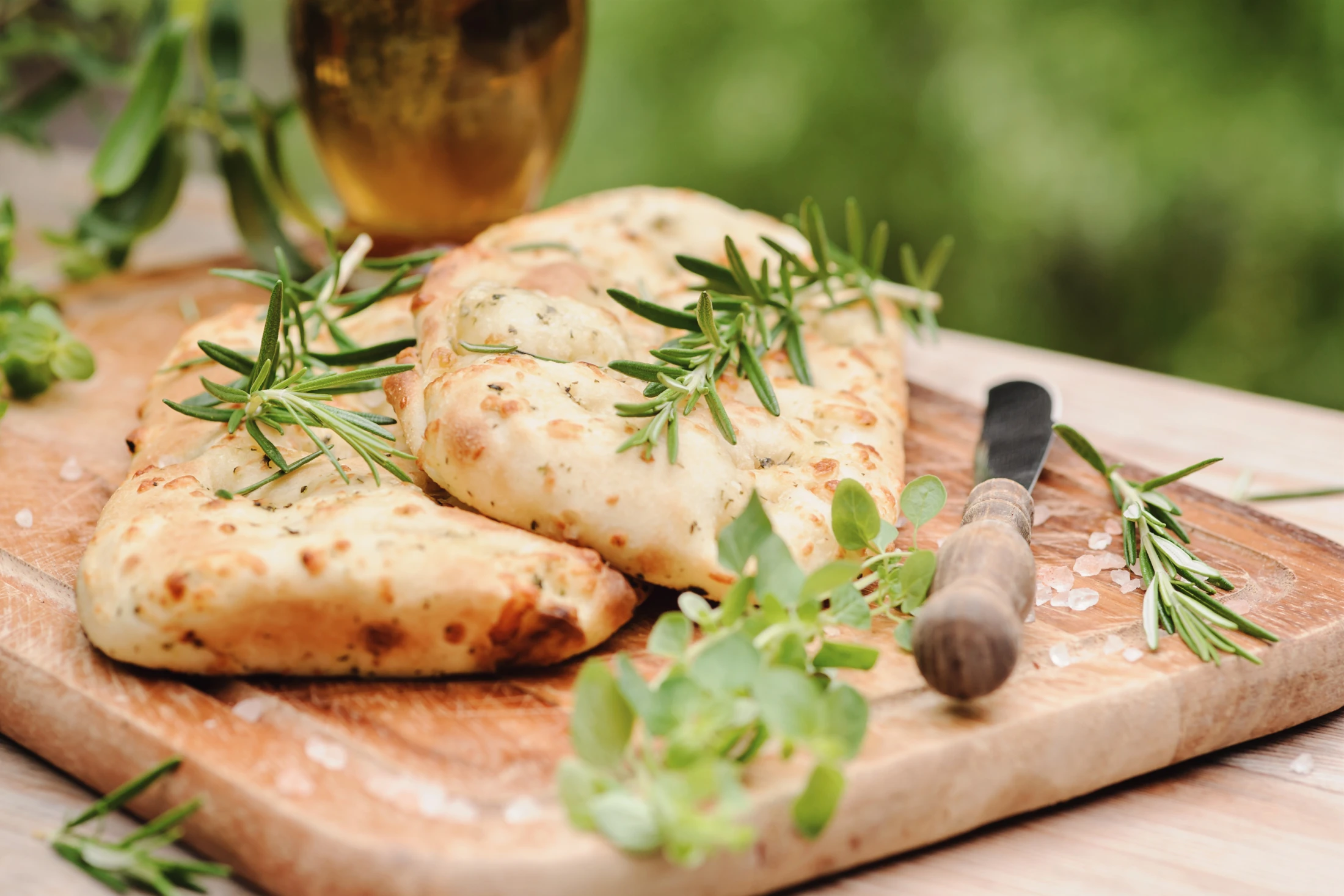 Fladenbrot mit Sumach.