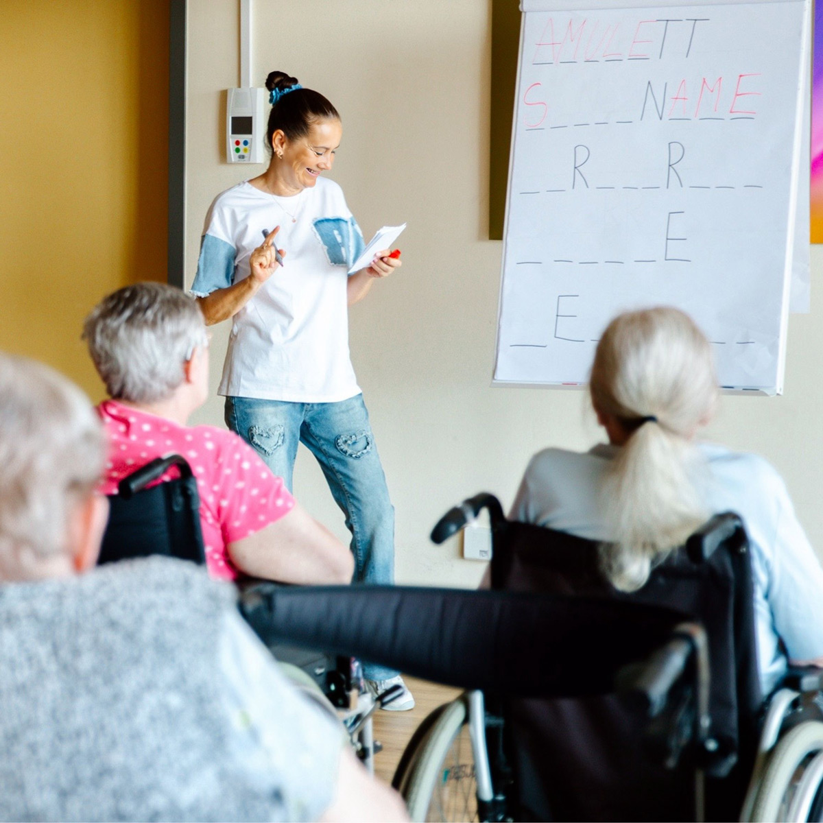 Gedächtnistraining der Seniorenbetreuung