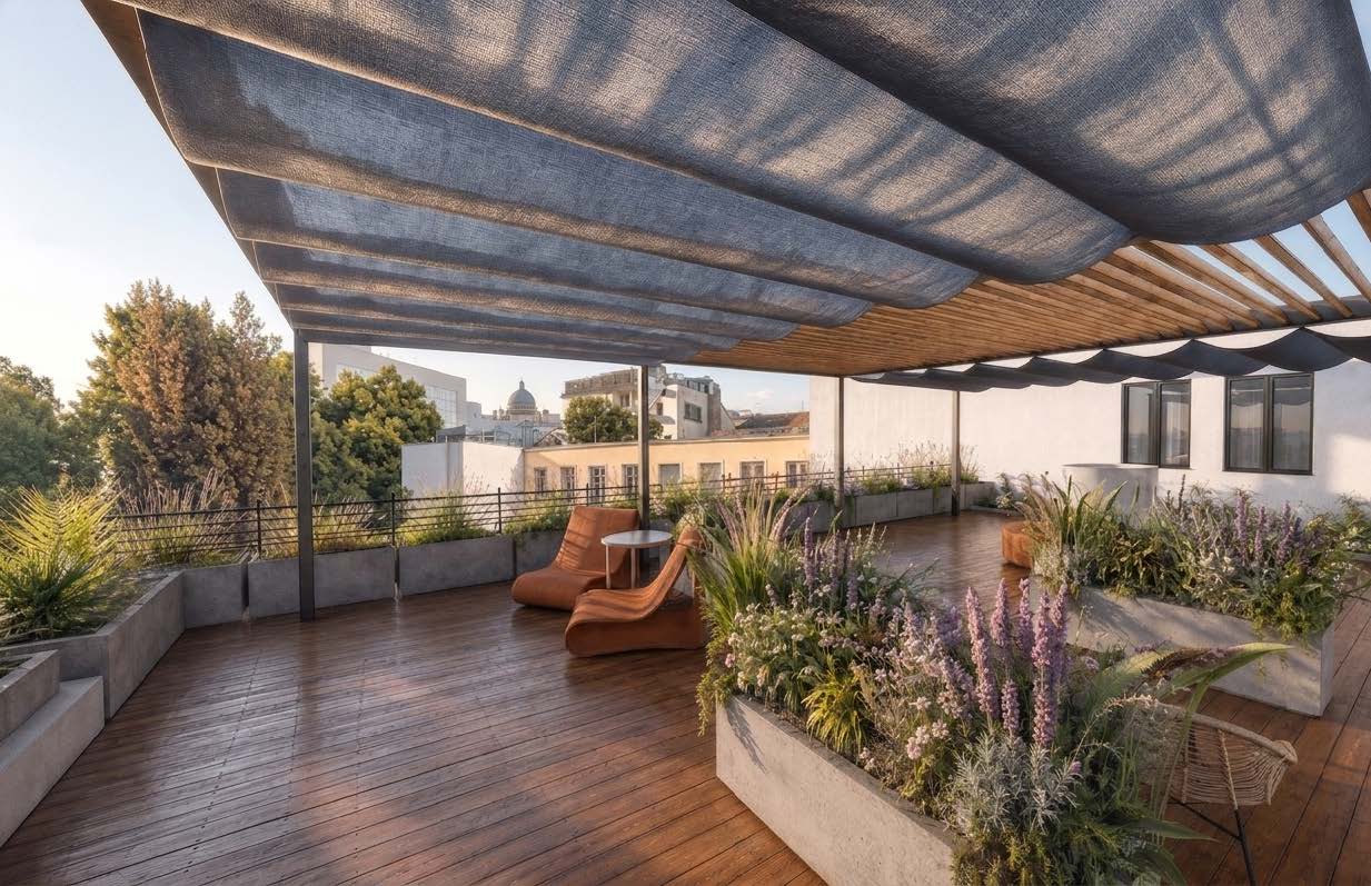 Barrierefreie Dachterrasse