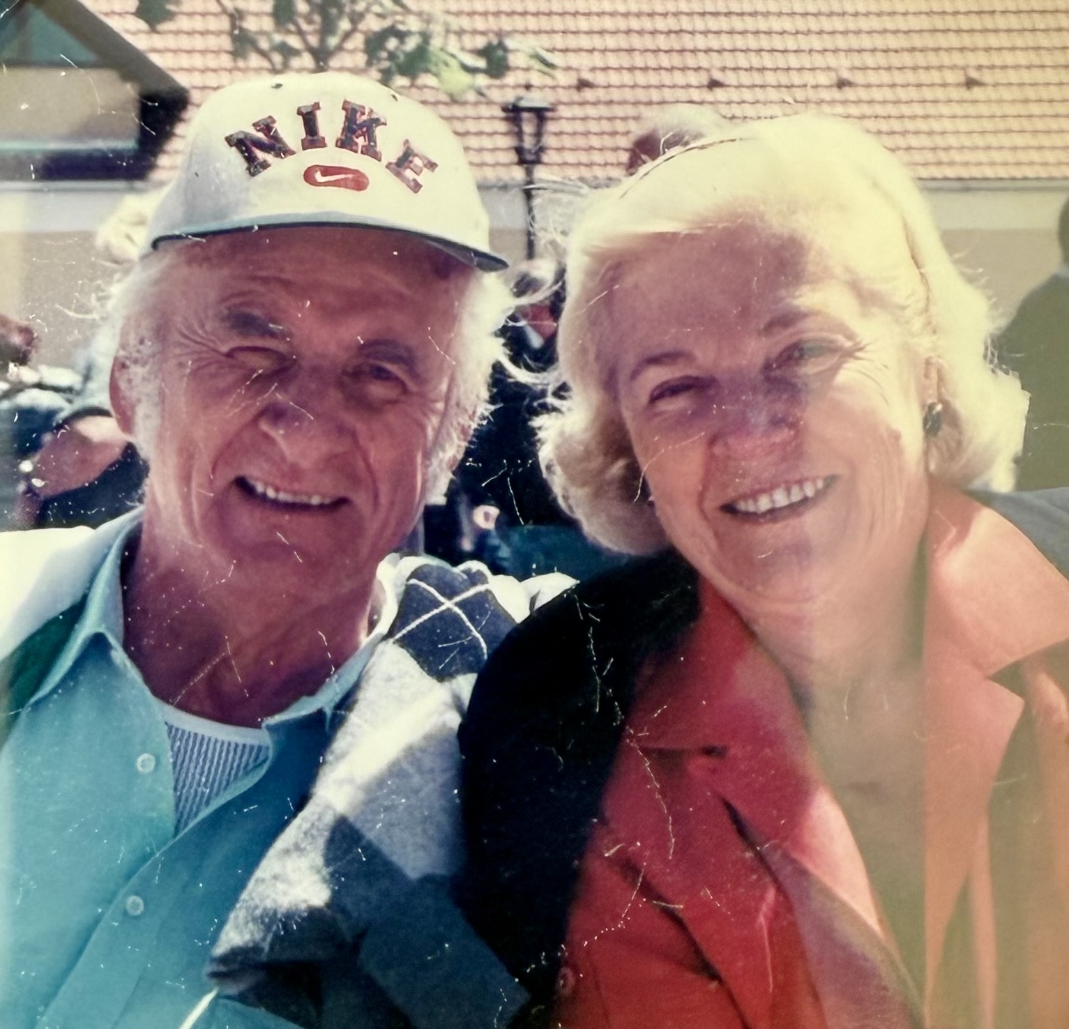 Theresia Jaeger mit ihrem Ehemenann "Bubi"