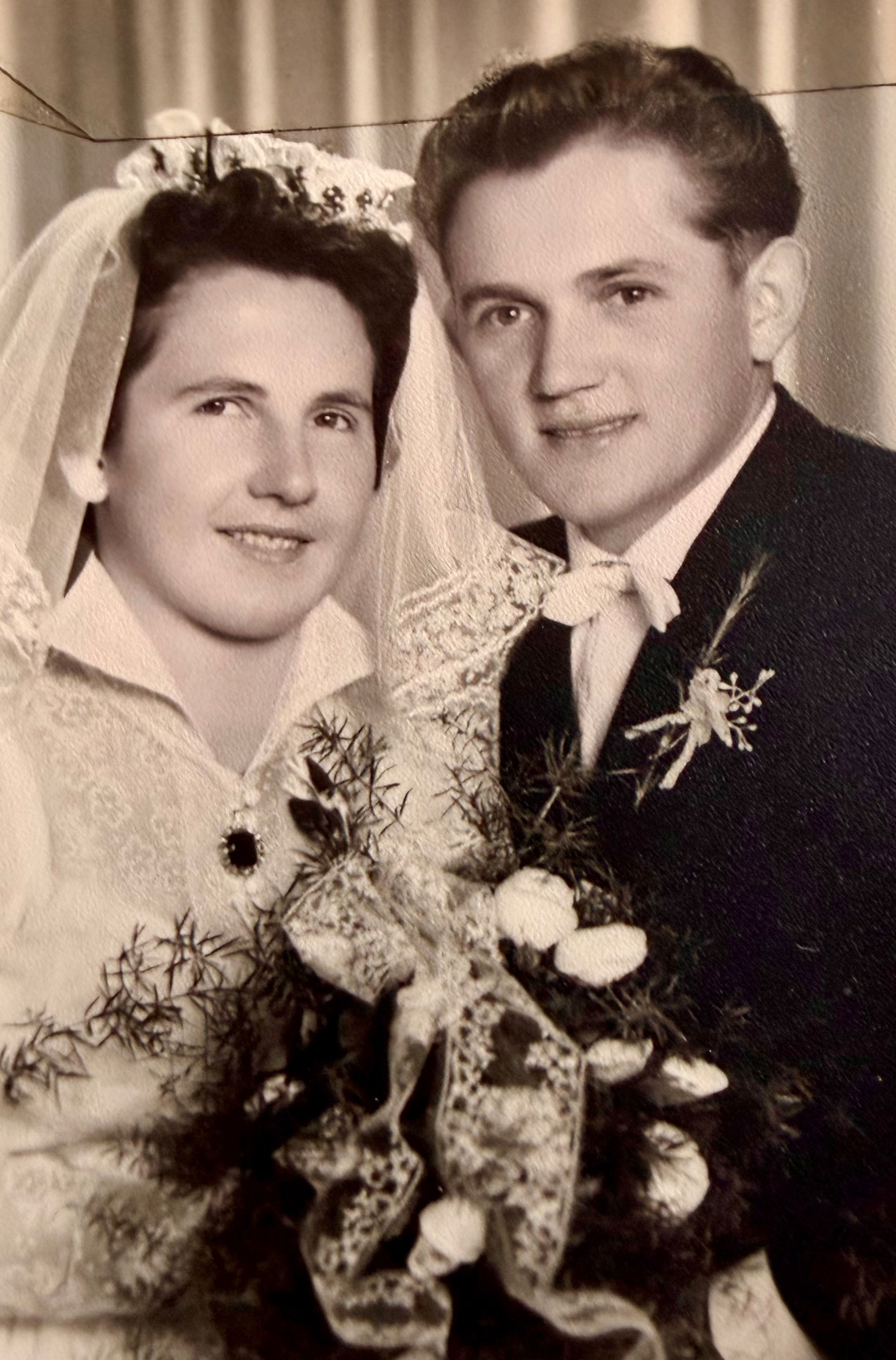 Hochzeitsfoto von Margarete Göschelbauer und ihrem Ehemann