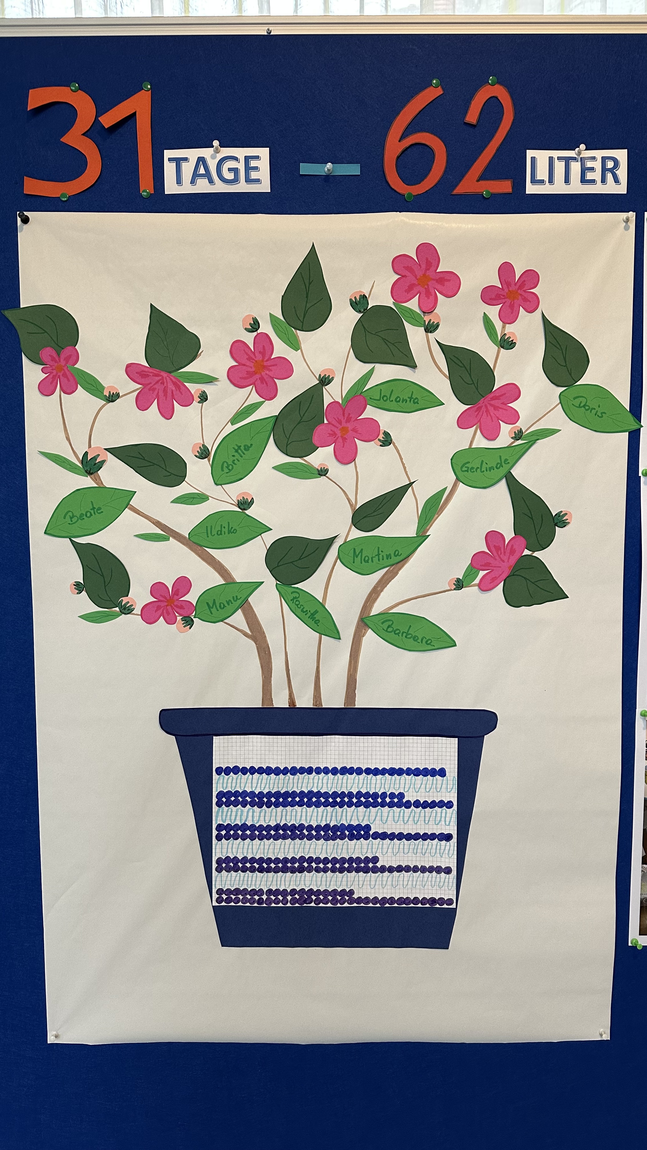 Blühender Baum als Plakat