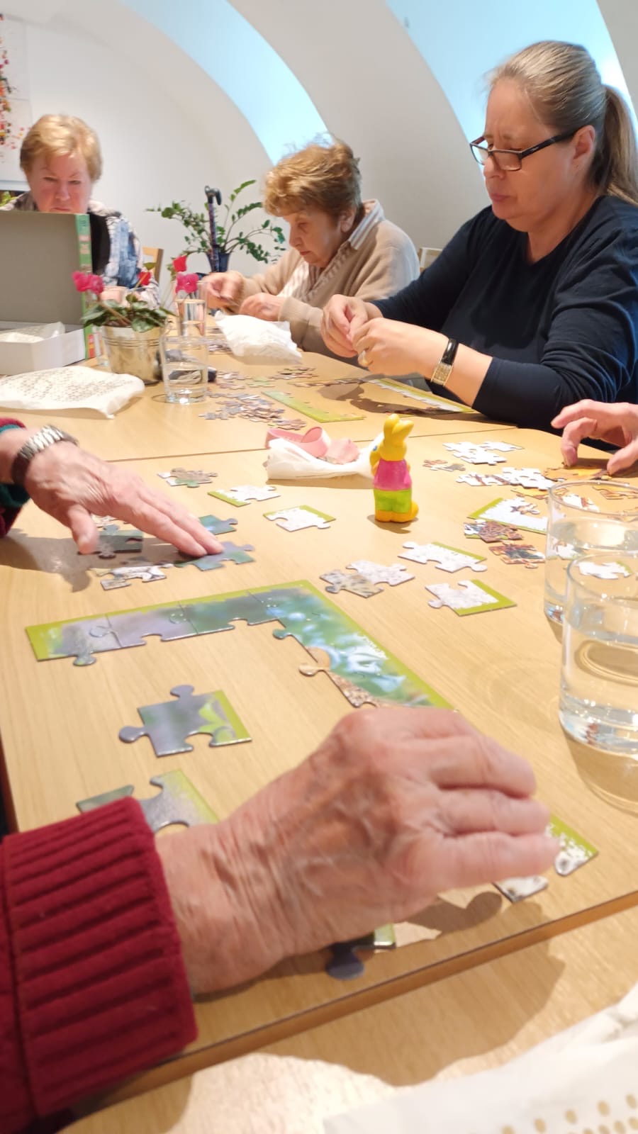 Puzzle-Zeit im Betreuten Wohnen