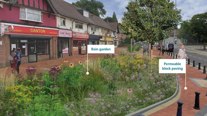 Sustainable urban drainage systems in Mansfield