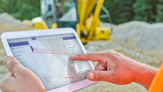 User showing NUAR in use on an iPad