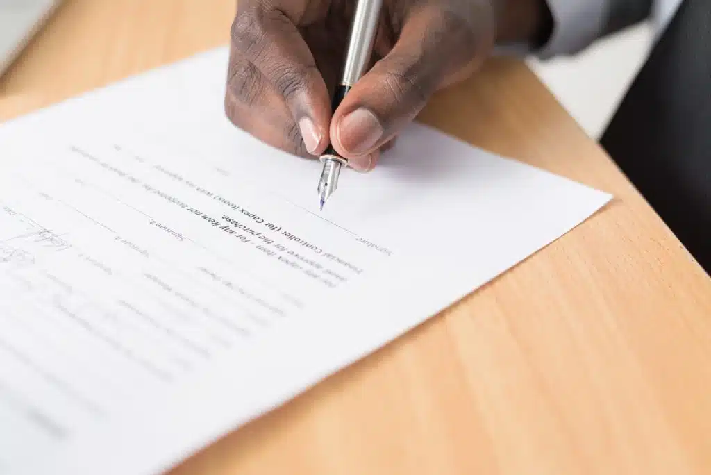 Writing on form
