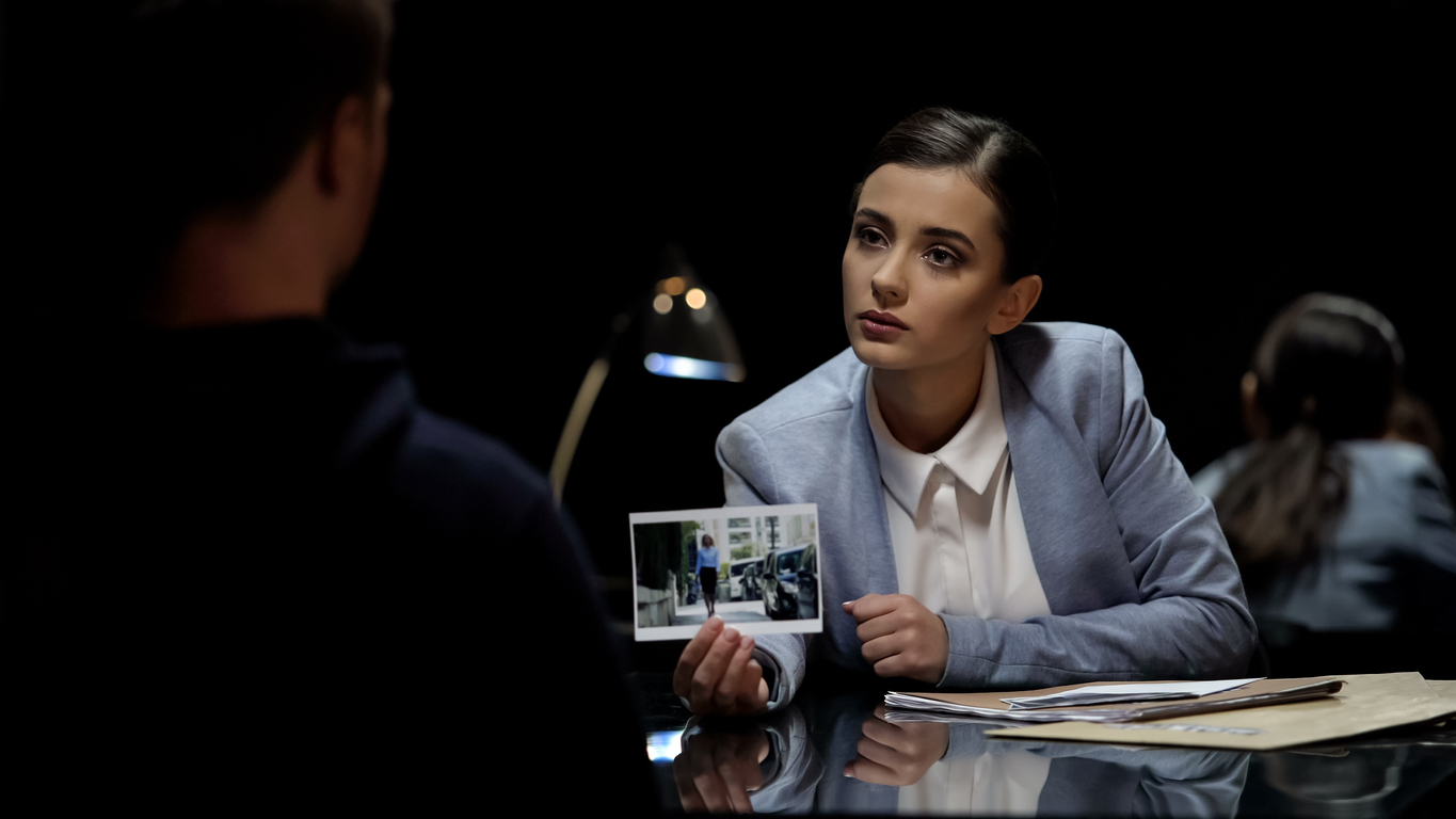 Woman interrogation