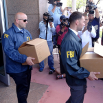 FBI agents remove evidence