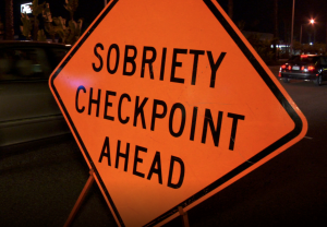 Sobriety checkpoint sign