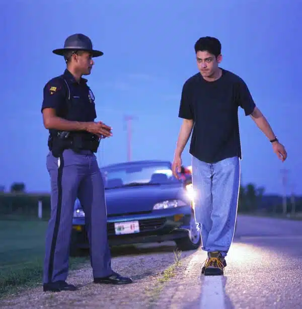 Side parked sobriety test