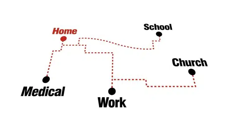 Home map diagram