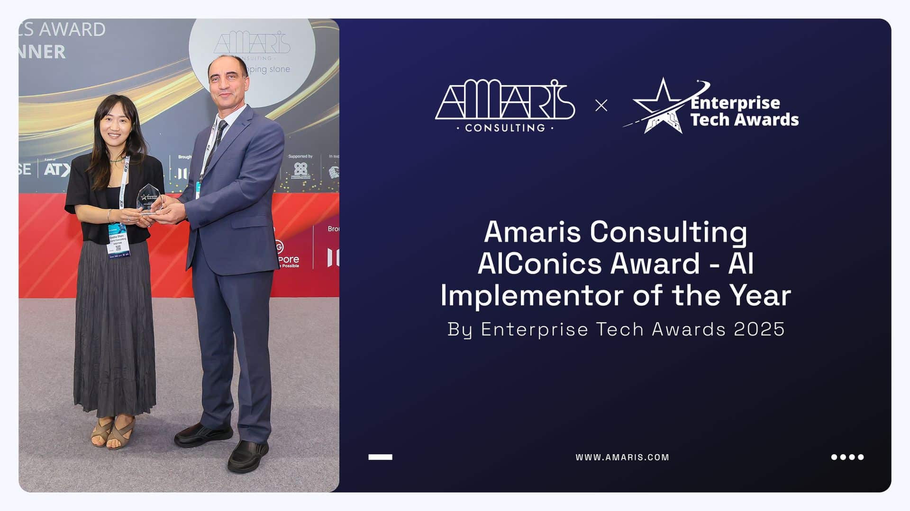 Amaris Consulting has won the AIConics Awards by Enterprise Tech Awards 2025