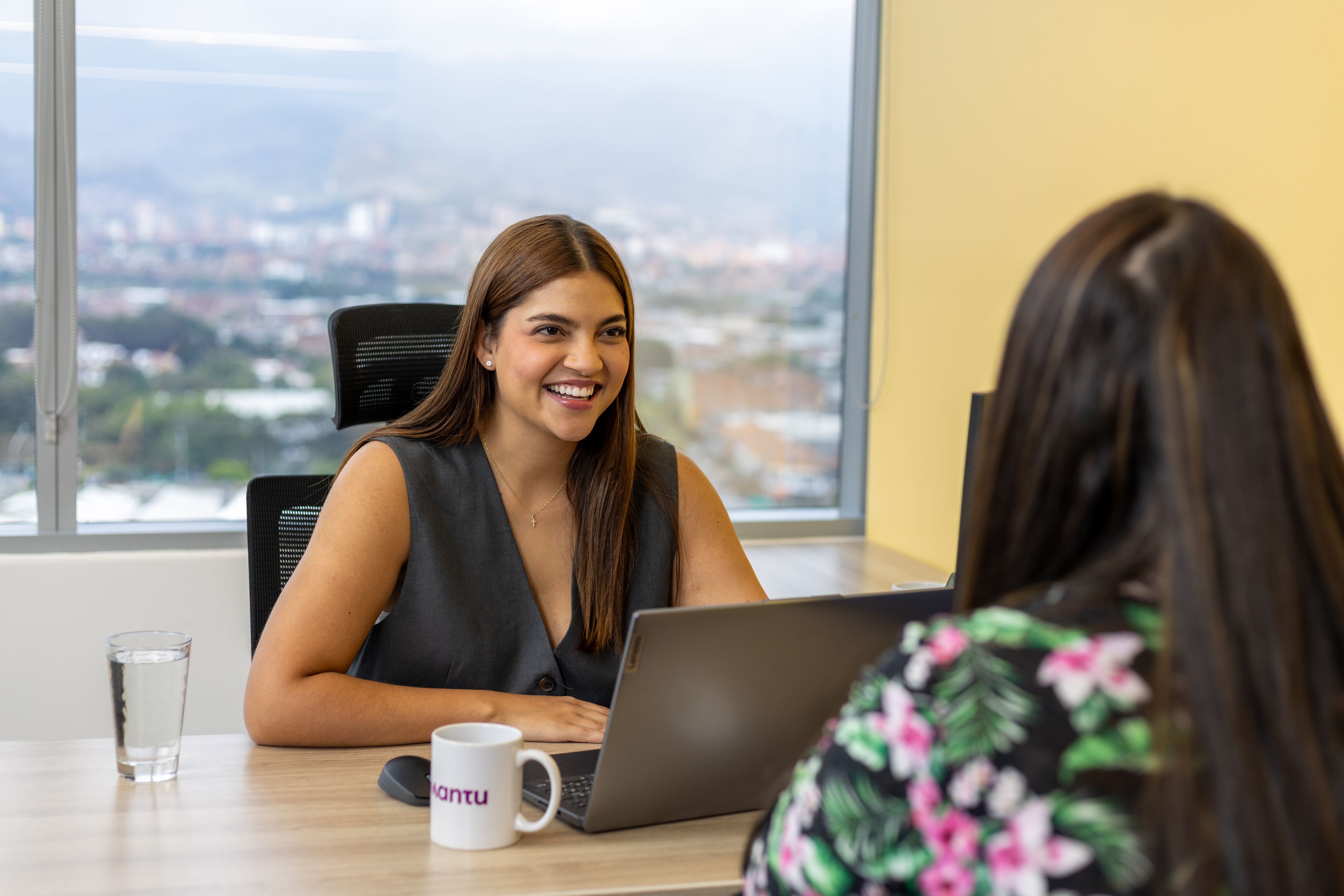 Recruiter communicating with a candidate