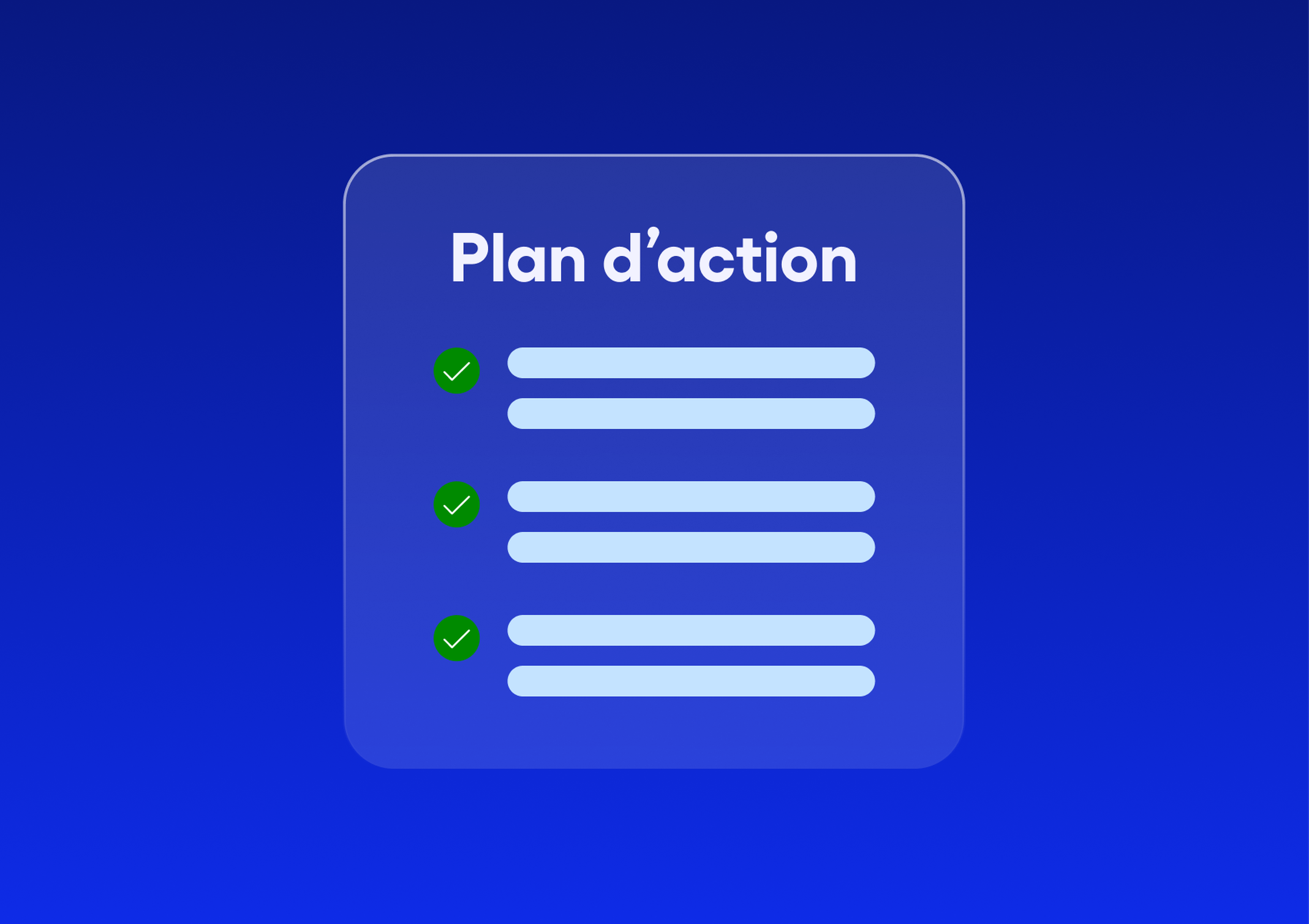 Liste to do plan d'action